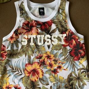Stussy flower tank top